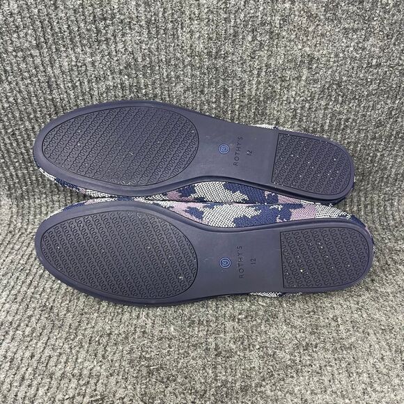 Rothy’s The Round Flats Violet Botanicamo Camo Purple Knit Loafer Women’s 12 US - Picture 6 of 8